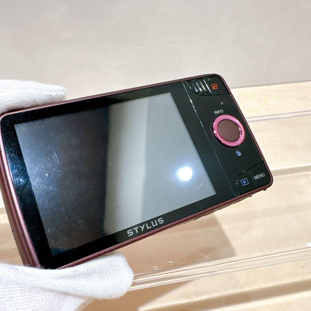 OLYMPUS オリンパス VH-410 ピンク コンデジ デジカメ 動作品