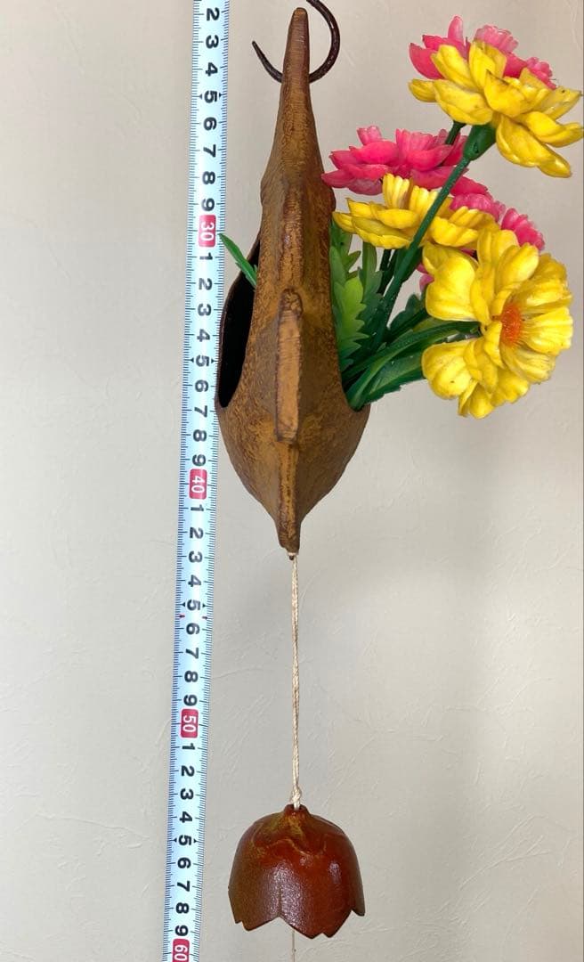 南部鉄器　風鈴　花瓶風鈴　エンゼルフィッシュ　こずかた工芸