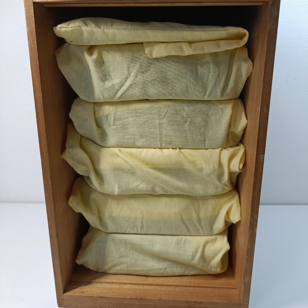 茶道具 塗師 桂木彪人作 輪島塗 木製黒真塗 五段縁高重 共箱 能登輪島塗