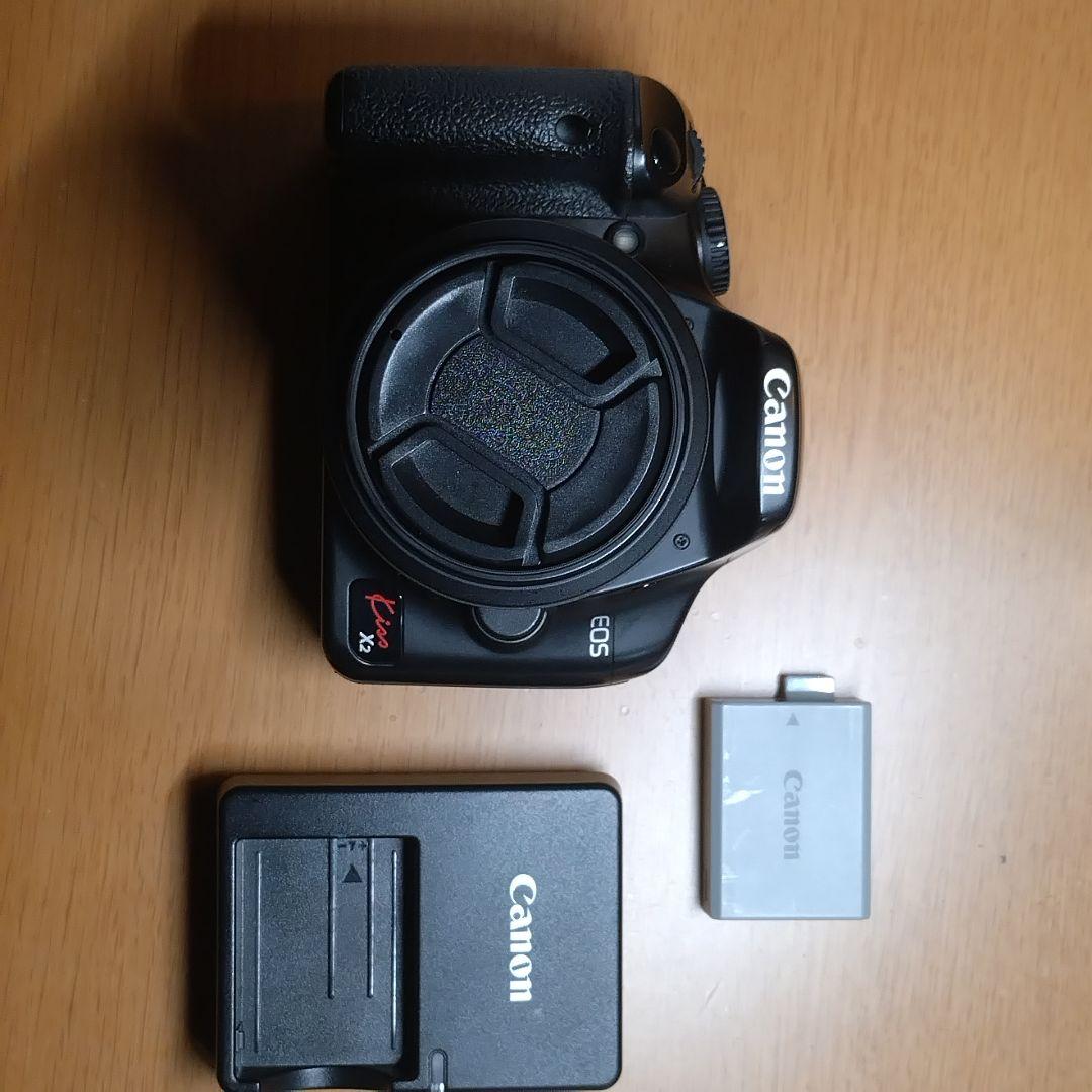Canon EOS Kiss X2 レンズ付き！バッテリー+充電器