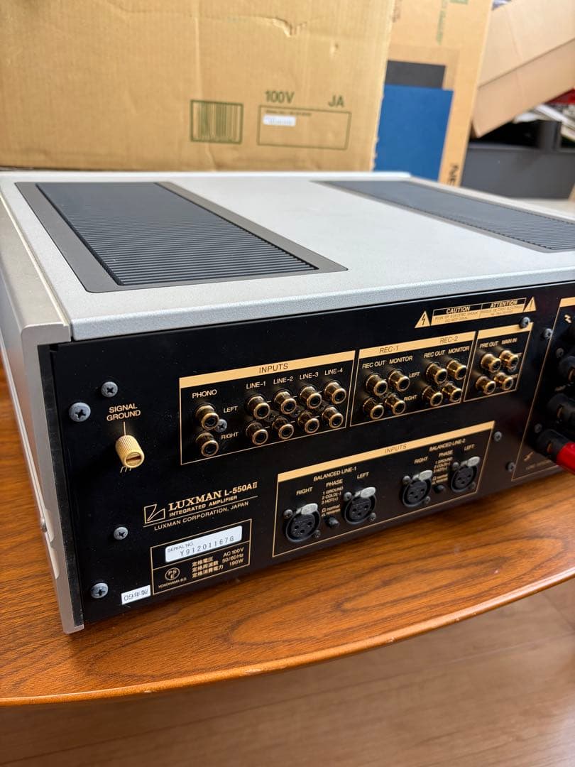 LUXMAN L-550AII ラックスマン 純A級プリメインアンプ
