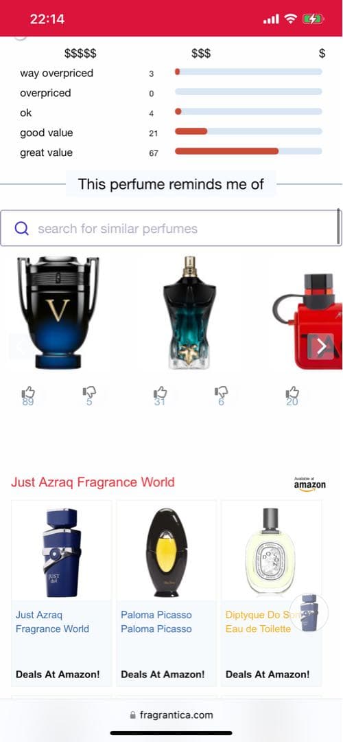 香水(男性用) Fragrance World Just Azraq