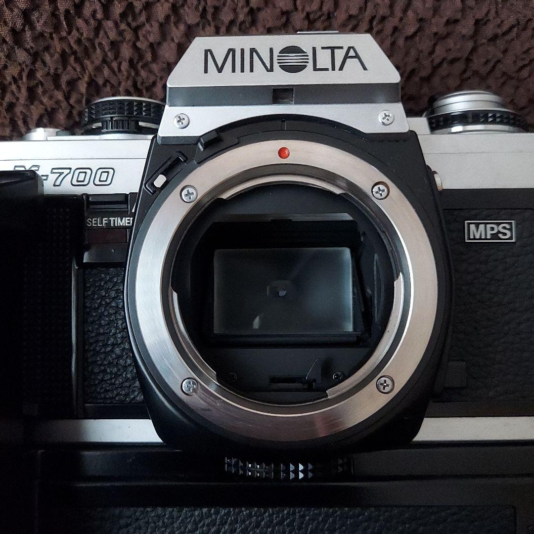 【希少シルバー】MINOLTA X-700 35mmf2.8　モータードライブ付