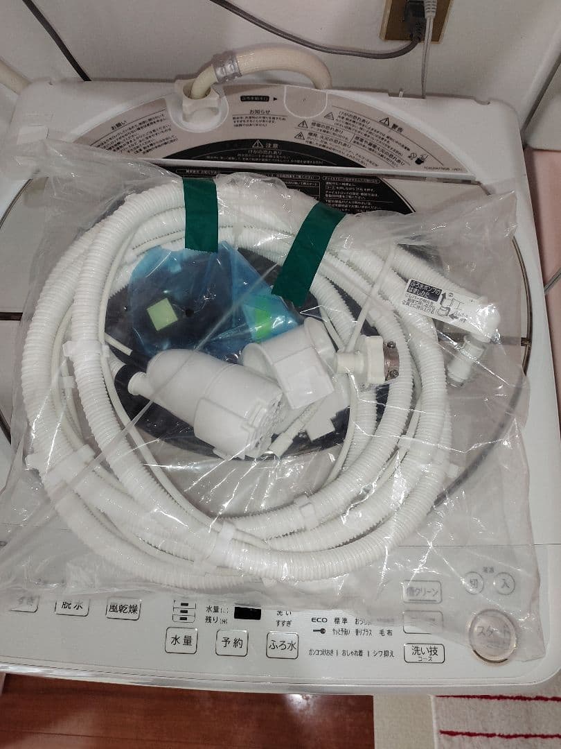 シャープ 全自動 9kg ES-GV9F-N 　給水ホース未使用 美品