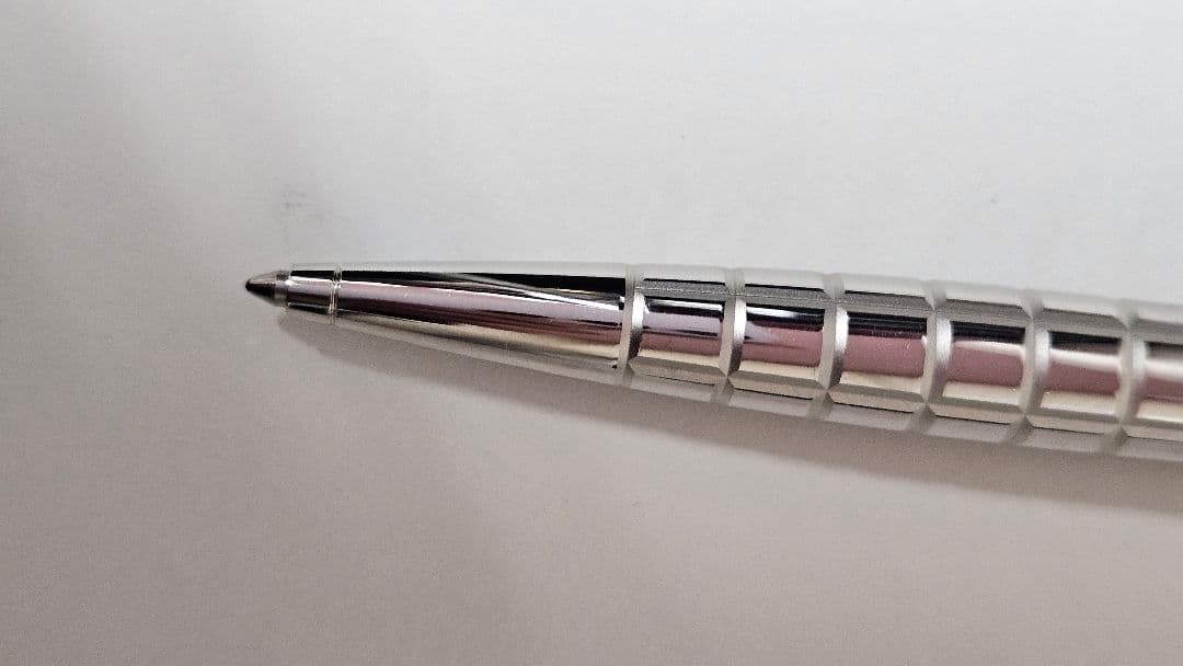 【純正】美品　 MONTBLANC ボールペン プラチナプレートファセット
