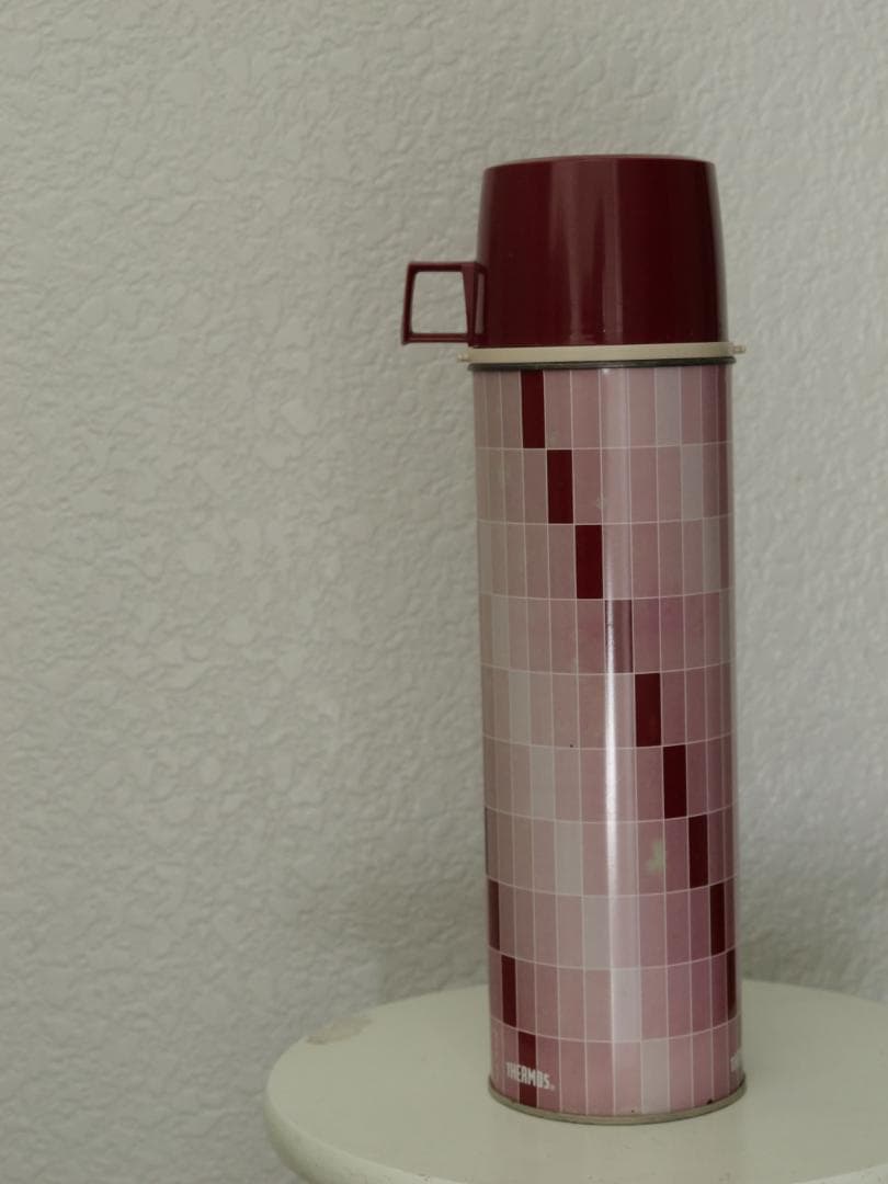 ポストモダン　オブジェ　幾何学模様　THERMOS ヴィンテージ 水筒