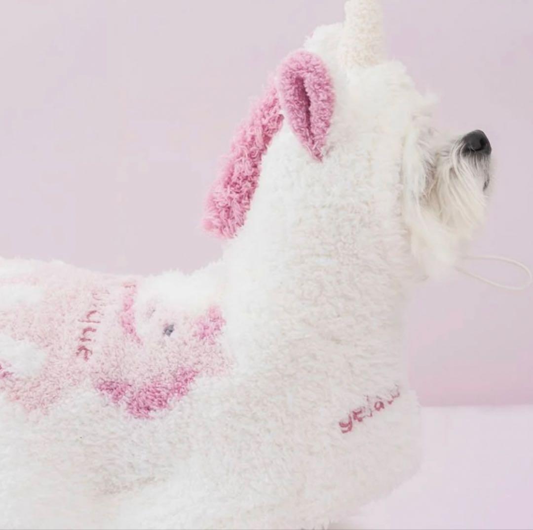 ジェラートピケ　【CAT&DOG】 ジェラートユニコーンケープ　ホワイトMサイズ