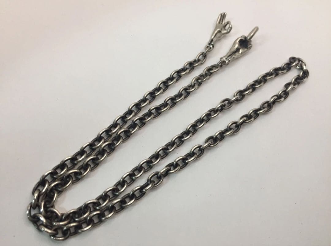 ❤️ック レスチェーン 丸1.2φ 50cmラブ ネックレス ハンドサイン