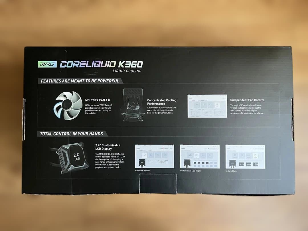 MSI MPG GORELIQUID K360 RGB 水冷クーラー