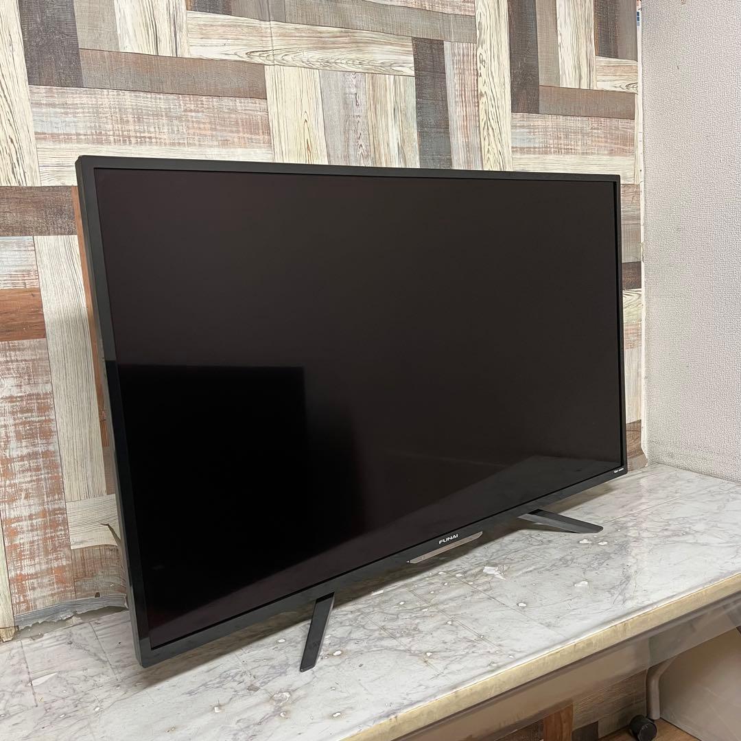 全国送料込❣️フナイ49型4KテレビHDD録画機能付YouTube、Netflix
