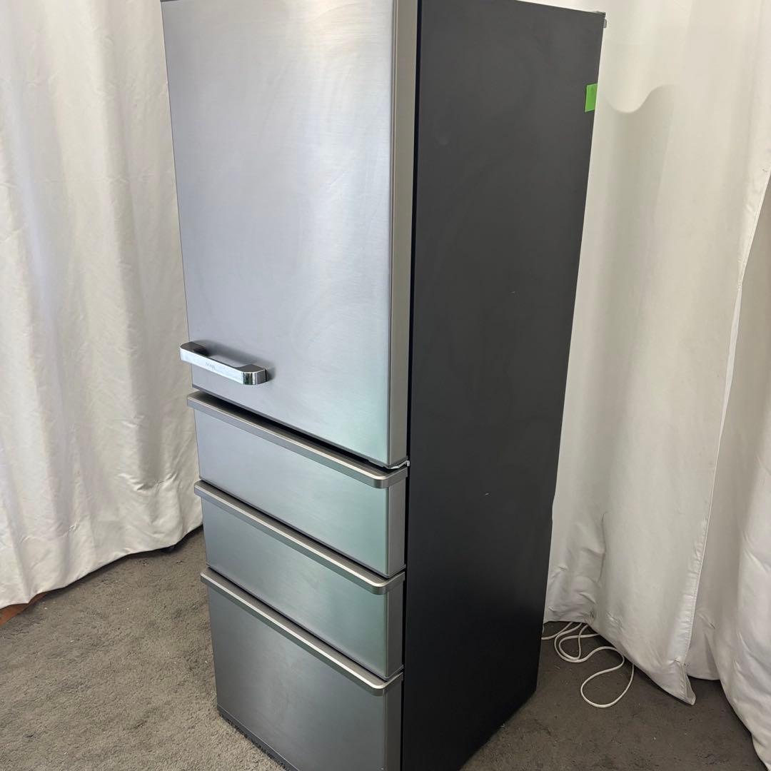 239　AQUA　冷蔵庫　300ℓ-400ℓ　シルバー　設置無料　右開き　安い