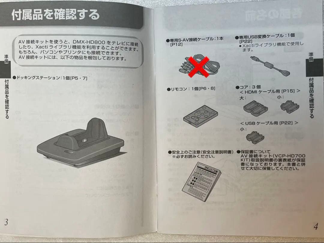 SANYOデジタルムービーカメラXacti DMX-HD800P[別売KIT付]