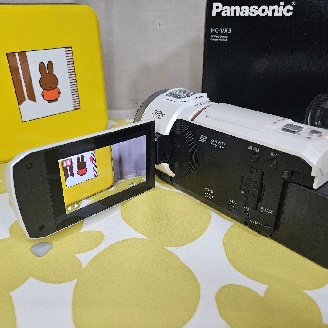 パナソニック HC-VX3-W デジタル4Kビデオカメラ Panasonic美品