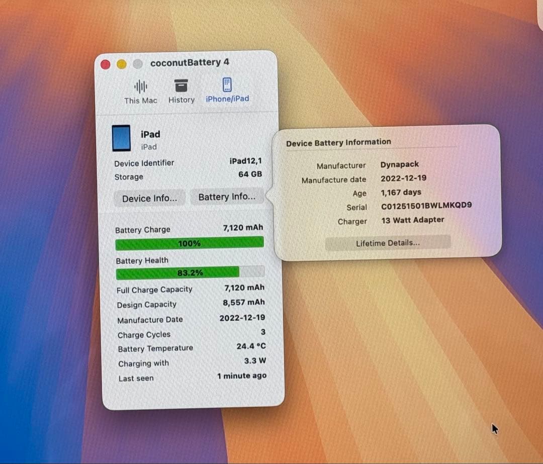iPad 第9世代 64GB Wi-Fi バッテリー残83%