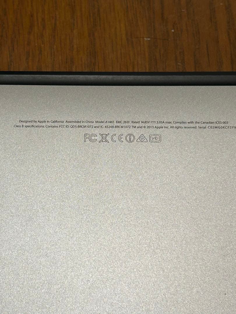 MacBook Air (11-inch, Mid 2013) 【修理歴アリ】