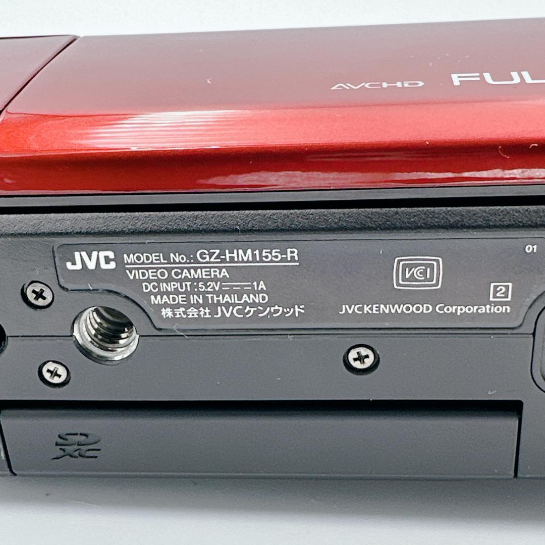 【概ね美品】JVC Everio GZ-HM155-R ビデオカメラ レッド