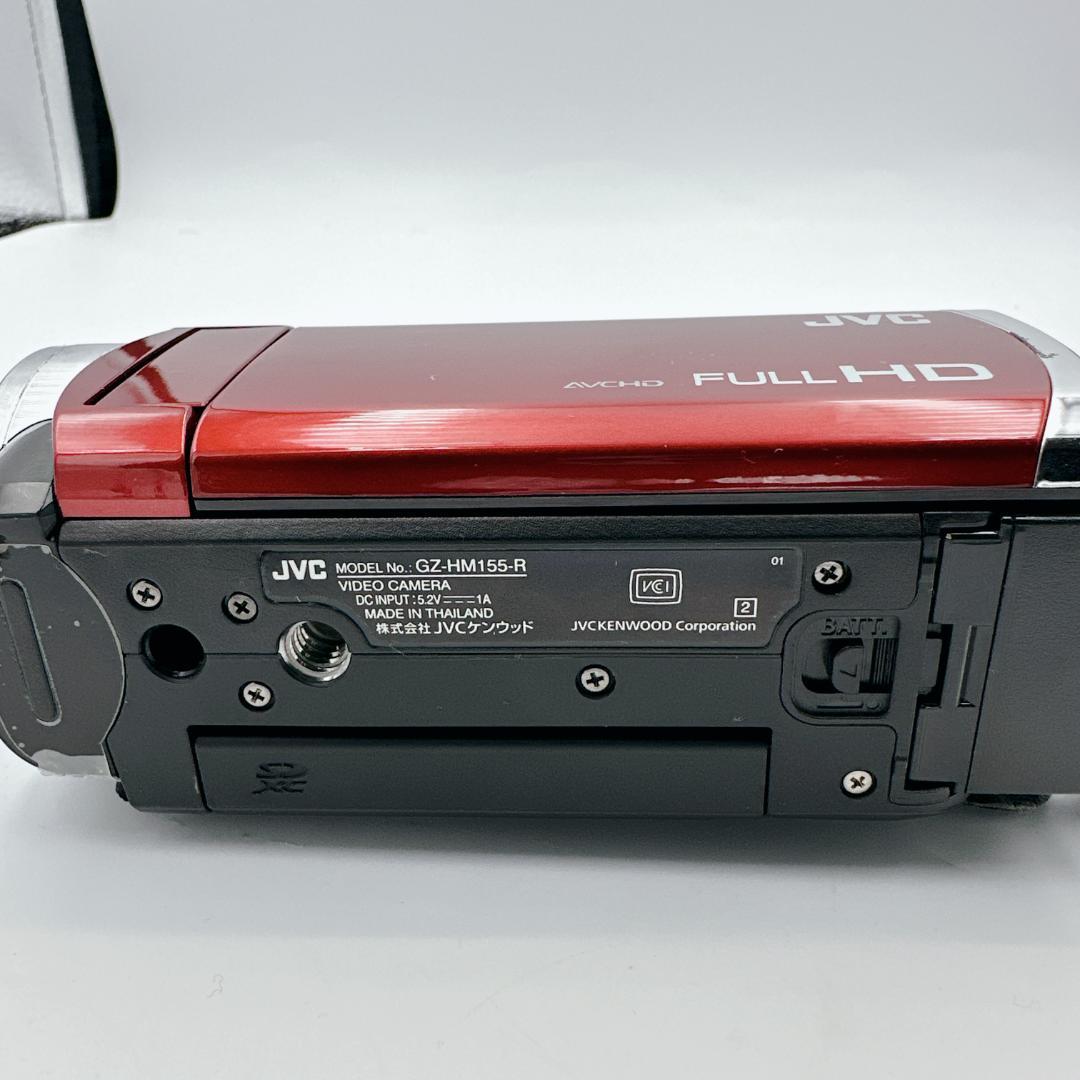 【概ね美品】JVC Everio GZ-HM155-R ビデオカメラ レッド