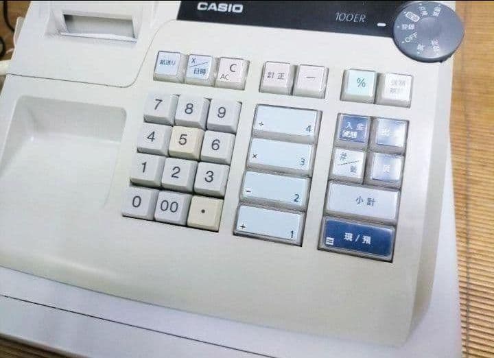 カシオレジスター　100ER　簡単便利特殊　送料込　464111