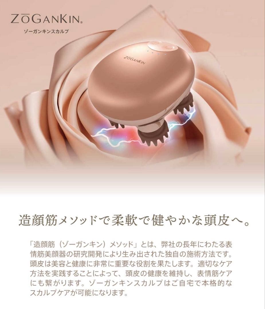 【ほぼ未使用 美品】ゾーガンキンスカルプ EMS ヘッドスパ