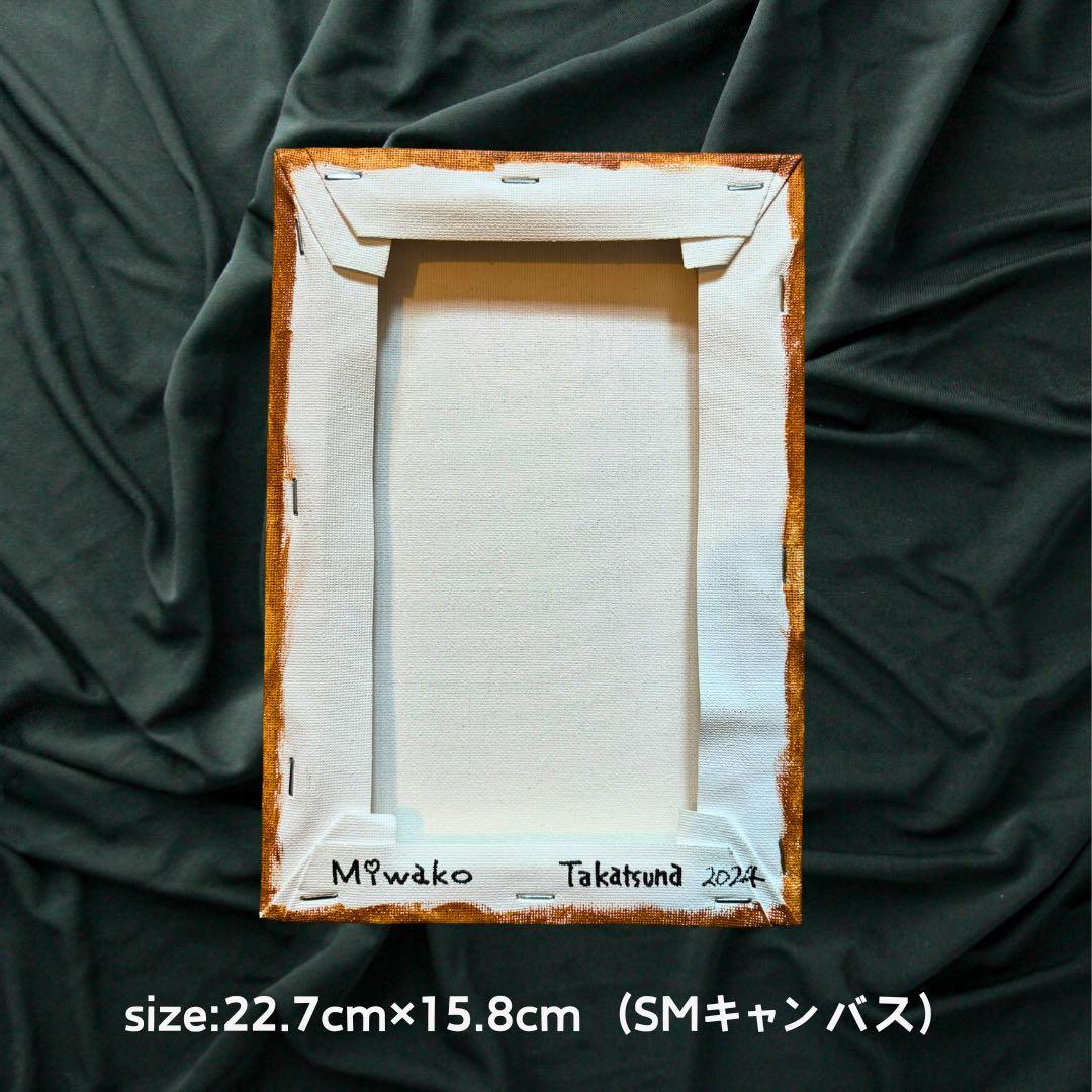 （原画） MIWAKO TAKATSUNA バラの絵画 22.7×15.8cm