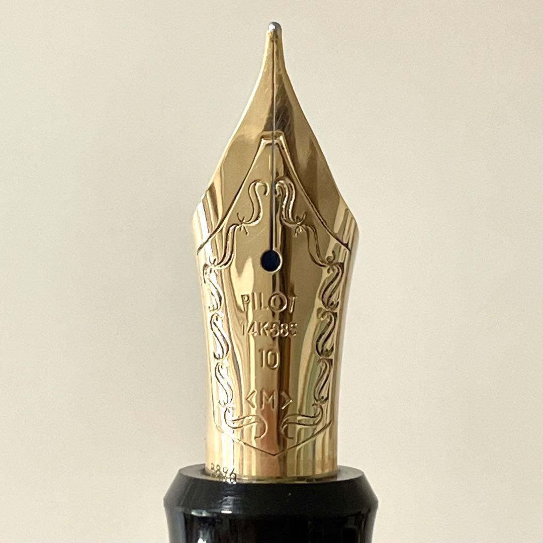 パイロット 平蒔絵 万年筆 双鶴 國光會/国光会 ペン先 14K M（中字）
