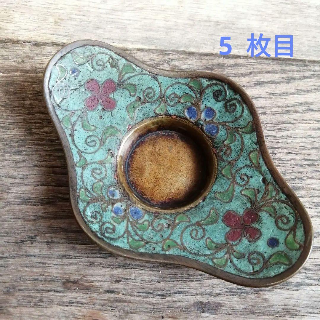 唐物　七宝　茶托　５枚