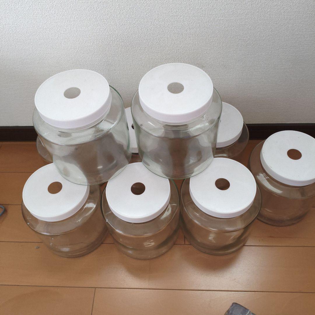 いちご　ガラス製3L幼虫飼育瓶 9個セット