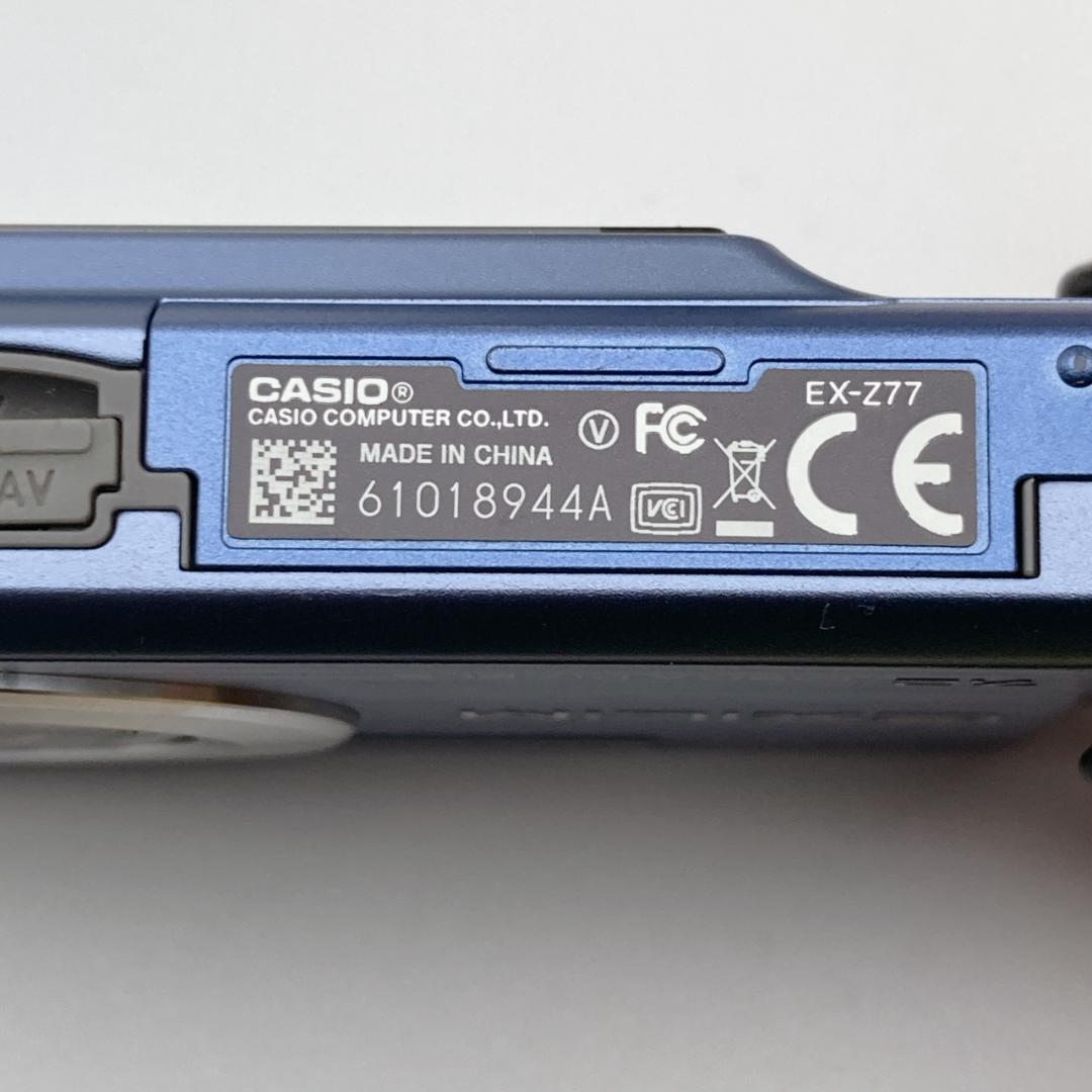 【美品】CASIO EXILIM EX-Z7 デジタルカメラ ブルー