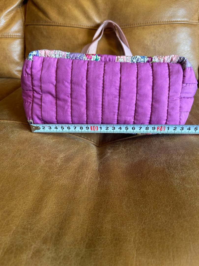 ハンドメイド　パッチワーク　キルト　バック　リバティ