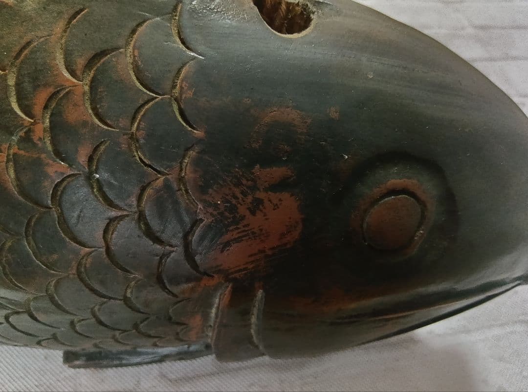 自在鉤 囲炉裏飾り 魚 鯉 骨董 工芸 飾り物