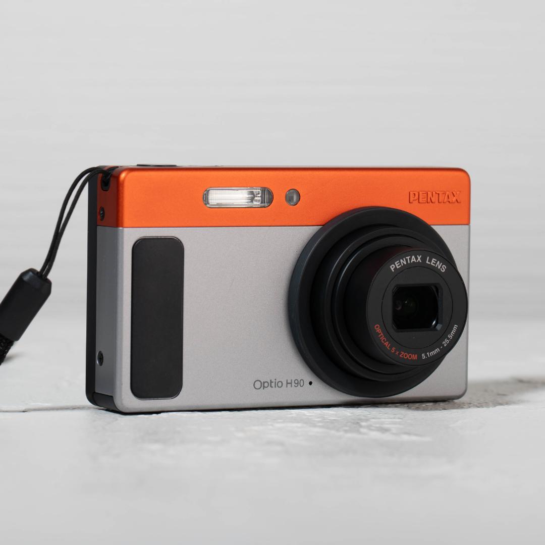 【可愛いすぎるコンデジ】PENTAX optio H90 オレンジ×シルバー