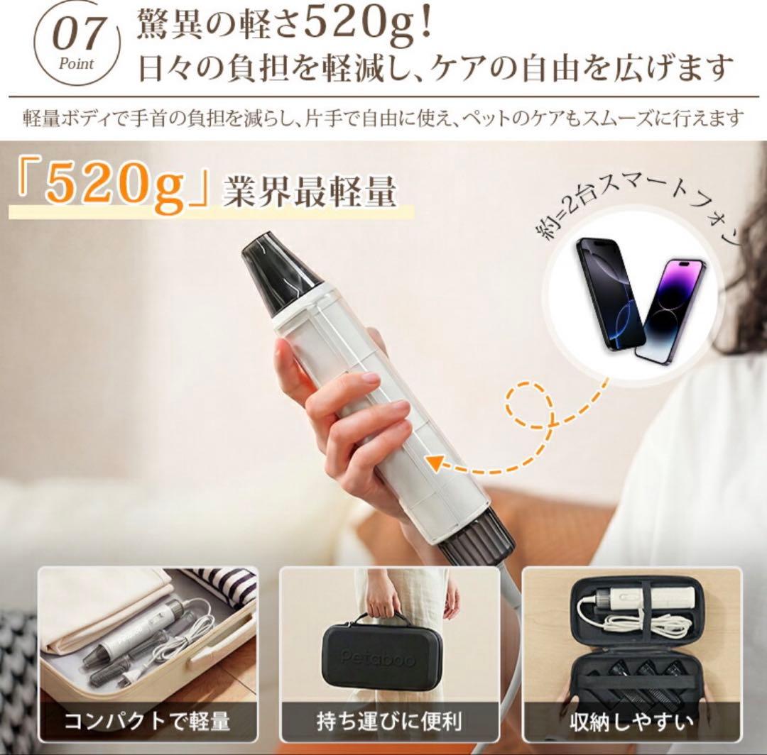 新品petaboo ハンディタイプペットドライヤー