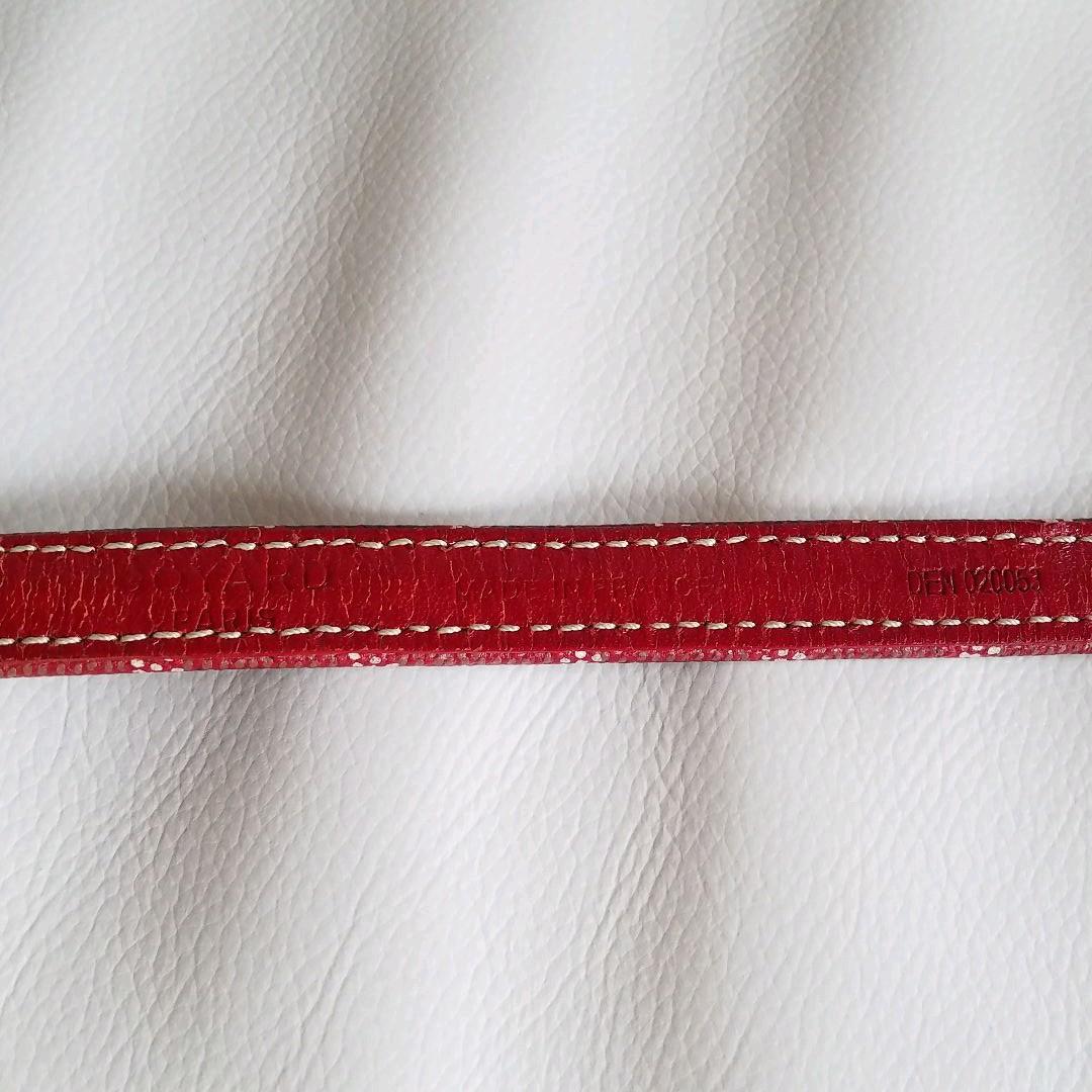 GOYARD ゴヤール 首輪 リード ペット レッド 赤