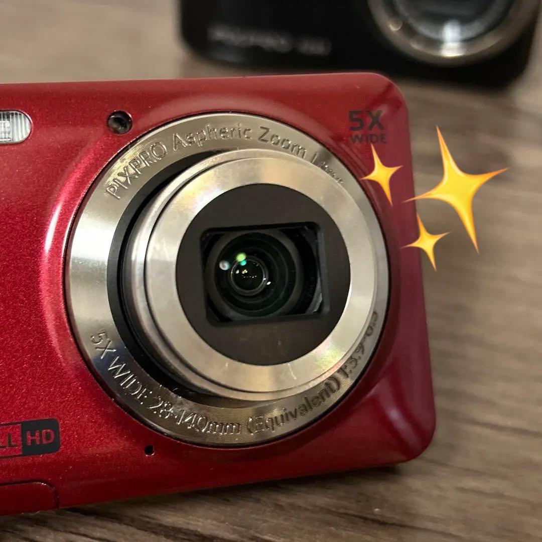 【美品】Kodak PIXPRO FZ55 コンパクトデジタルカメラ　レッド