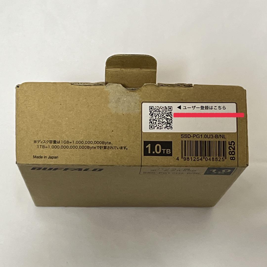 BUFFALO パソコン用ポータブルSSD SSD-PGU3/NL残り847GB
