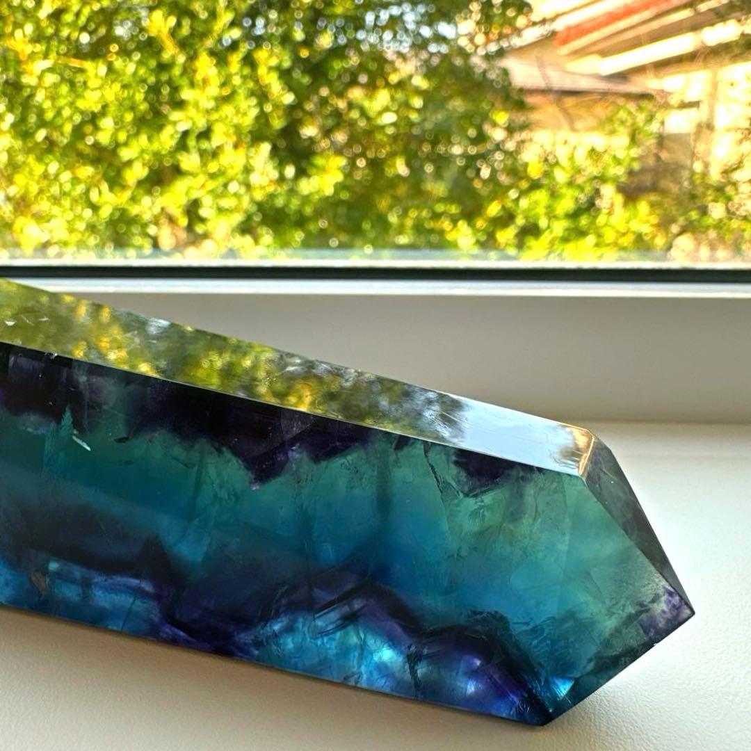 ブルーフローライト　タワー　183.3g10.3 フローライト Fluorite