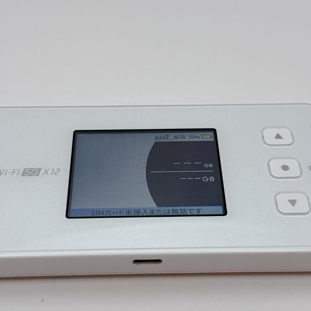 【美品】NEC Speed Wi-Fi 5G X12 モバイルルーター