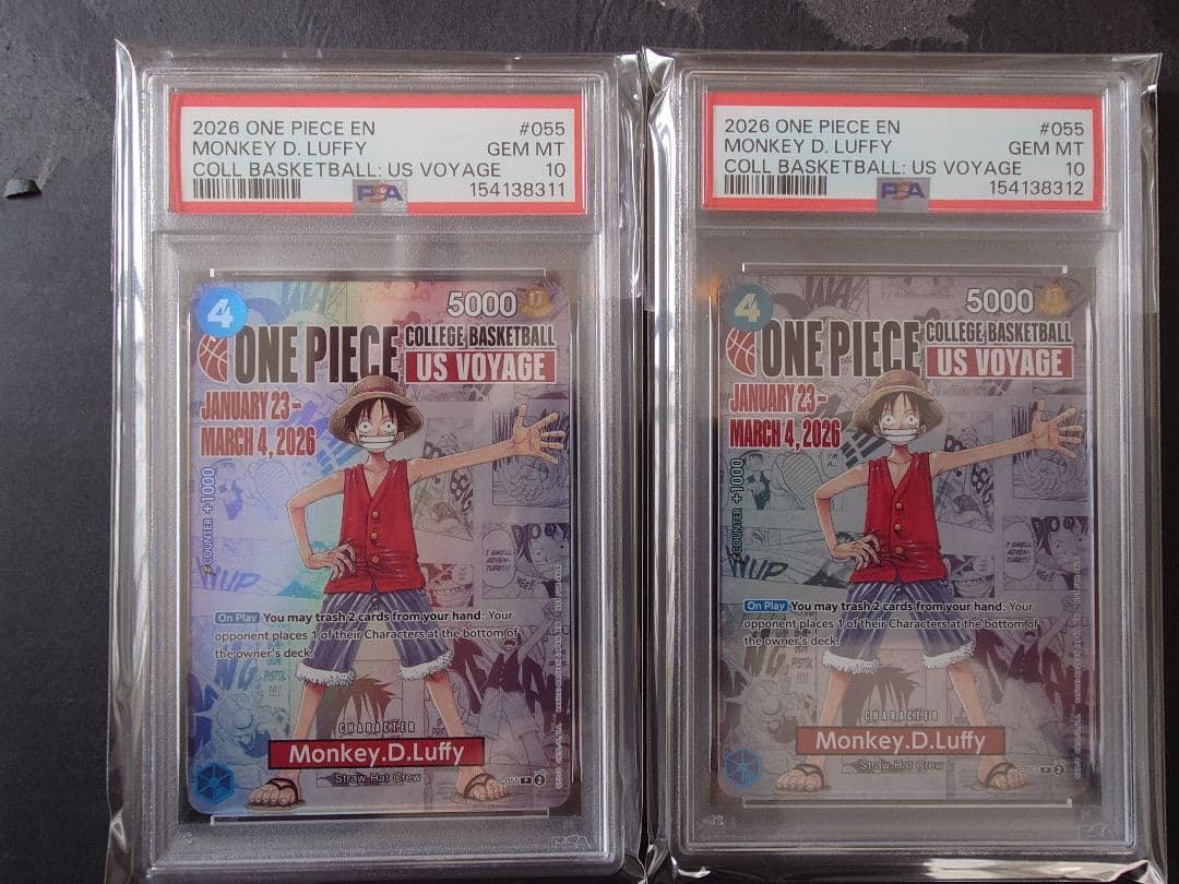 ワンピースカード　バスケルフィ　PSA10 2連番