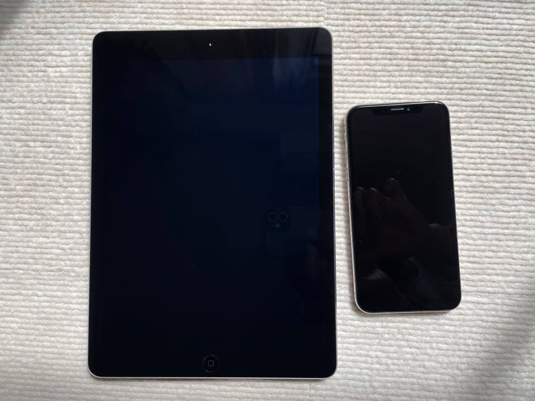 【美品箱あり】iPhone X 256GB ＋初代iPad Air