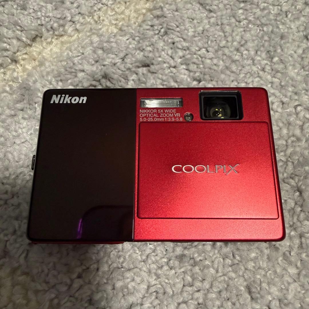 動作未確認　Nikon ニコン　COOLPIX S70 赤 デジタルカメラ