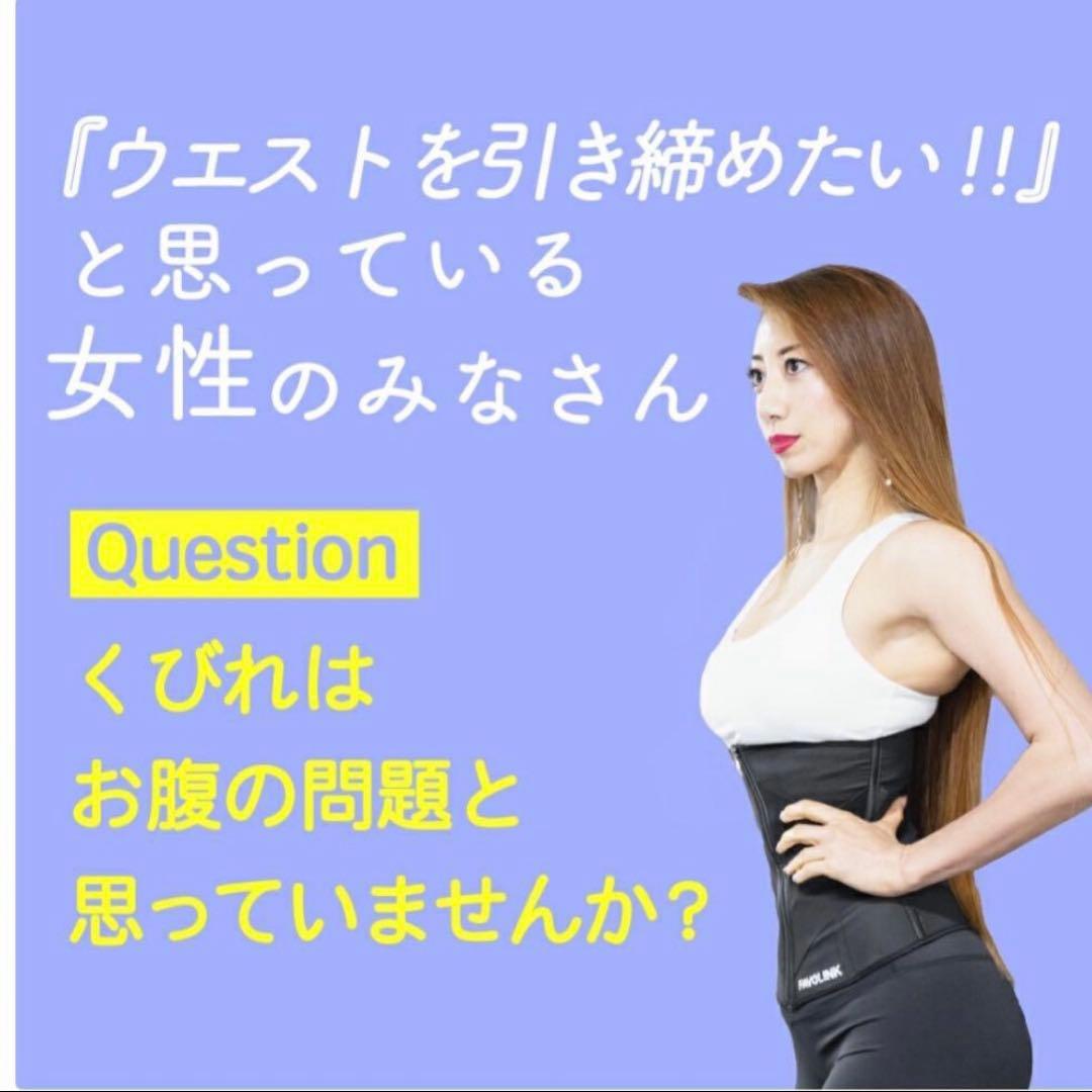 安井友梨監修　ウエストシェイパー　コルセットFAVOLINK ダブルベルト