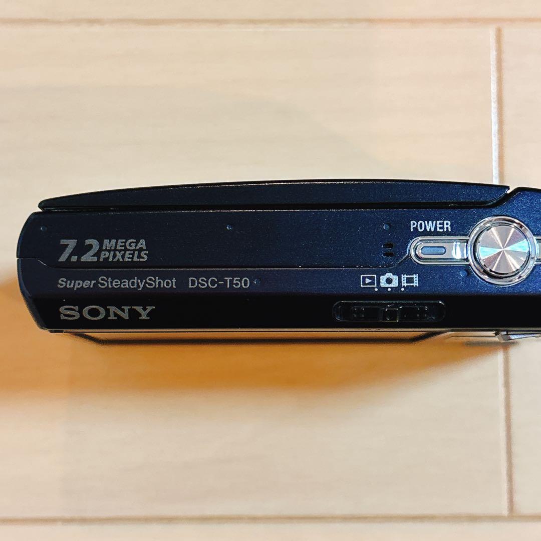 Y2K SONY DSC-T50 コンパクトデジタルカメラ 本体 コンデジ 黒