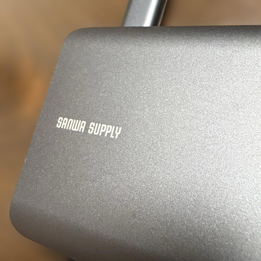 SANWA SUPPLY USBハブ 4ポート グレー