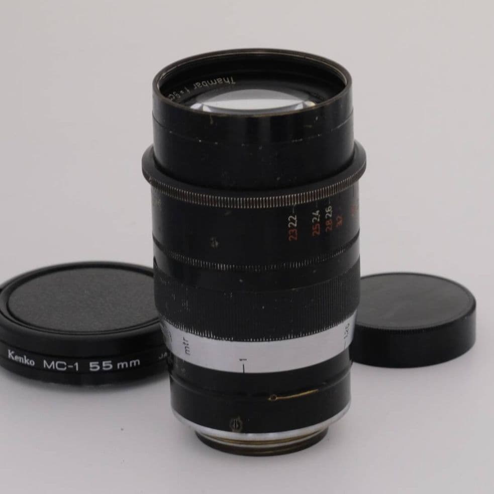 Leitz THAMBAR 2.2/90 L39 +特製M42カプラーLEICA