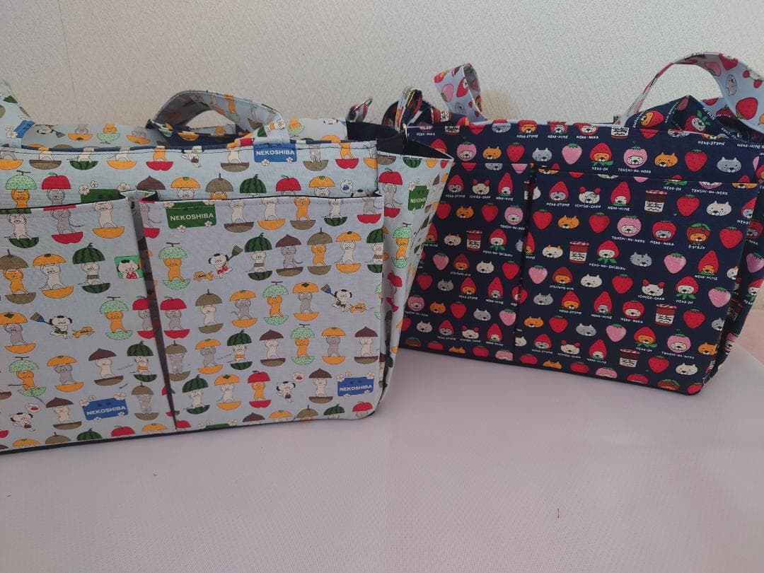 【ひめ】　 トートバッグ（大） 2個SET ハンドメイド