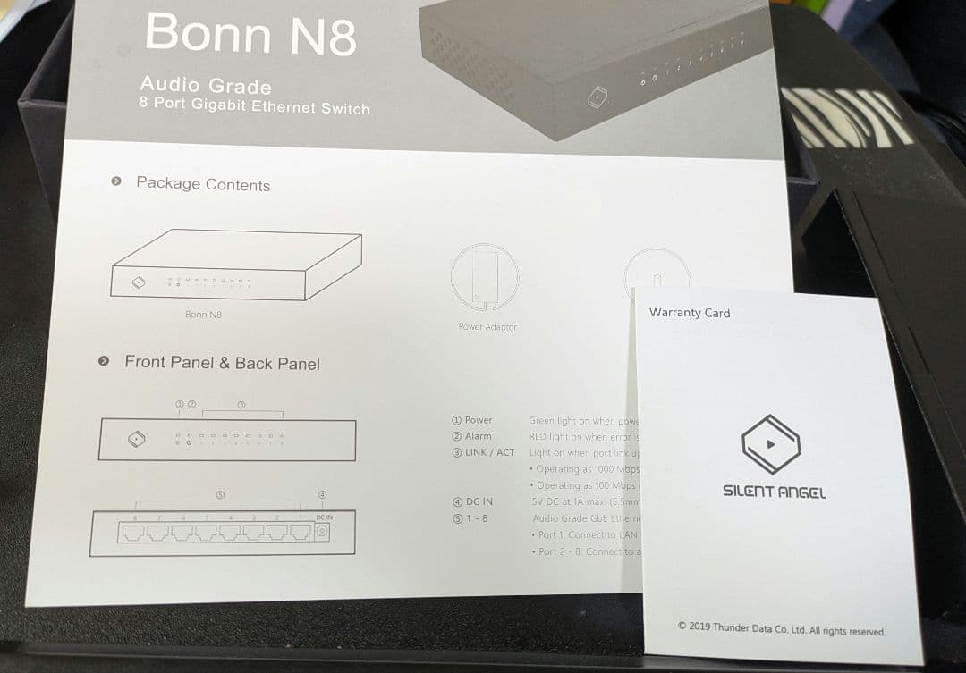 Silent Angel N8　オーディオ用スイッチングハブ