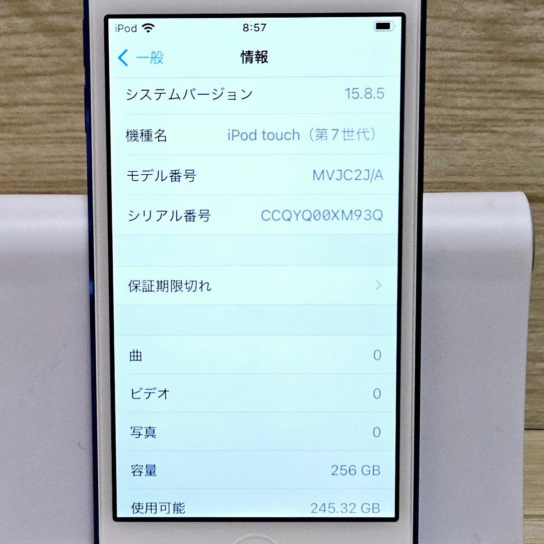 【極美品】iPod touch 第7世代 256GB ブルー MVJC2J/A