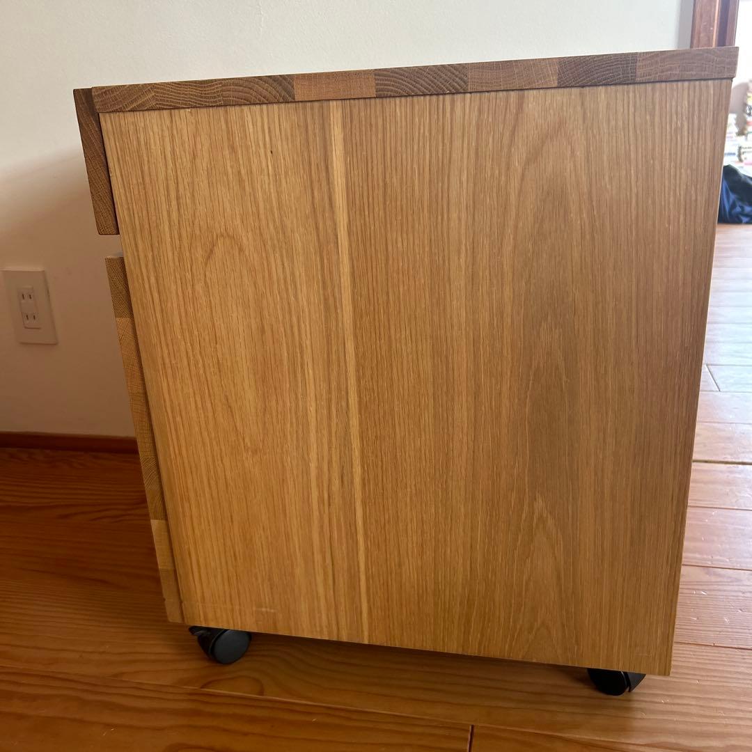 【廃盤品】無印良品 木製 デスクキャビネット 引き出し2段