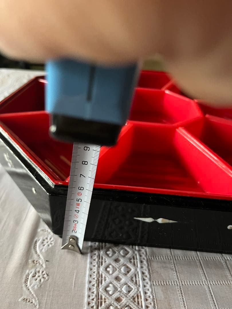 サ*ペ様 八角皿 螺鈿細工 一段重箱 オードブル皿 漆器