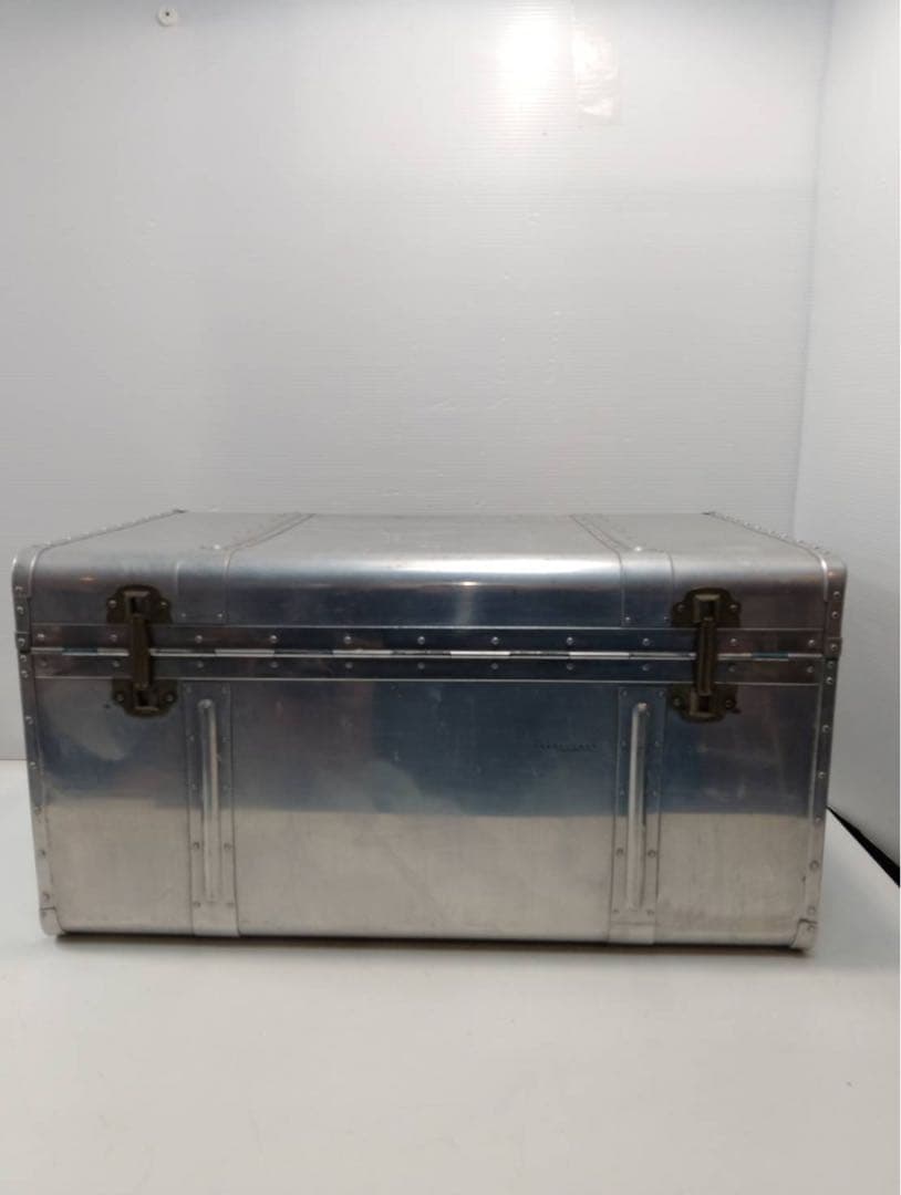 ​【希少】ヴィンテージ アルミトランク 収納ボックス キャンプギア コンテナ什器